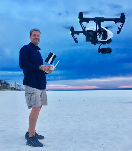 shane with drone